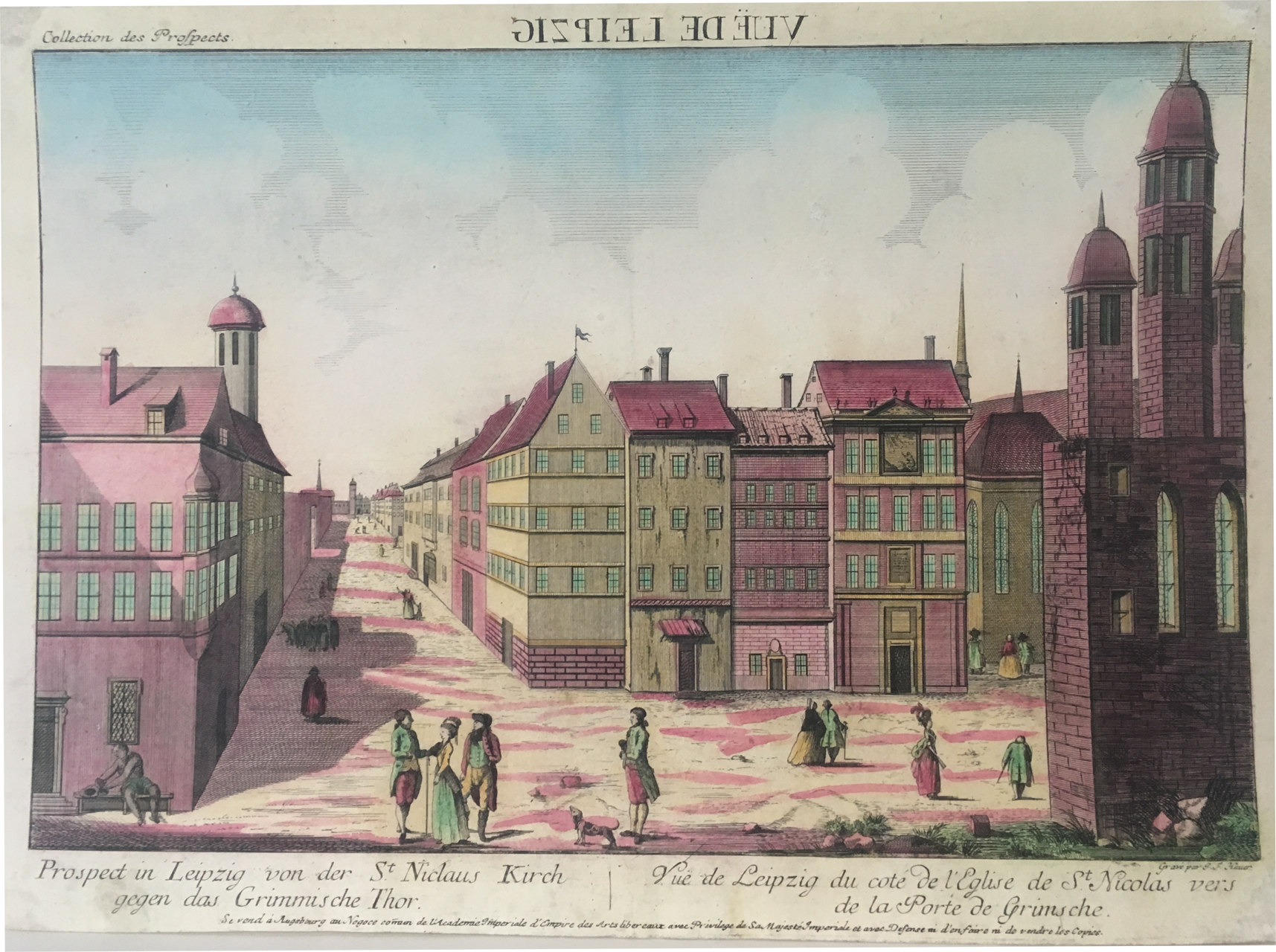 Guckkastenbild Leipzig, 1770-1790