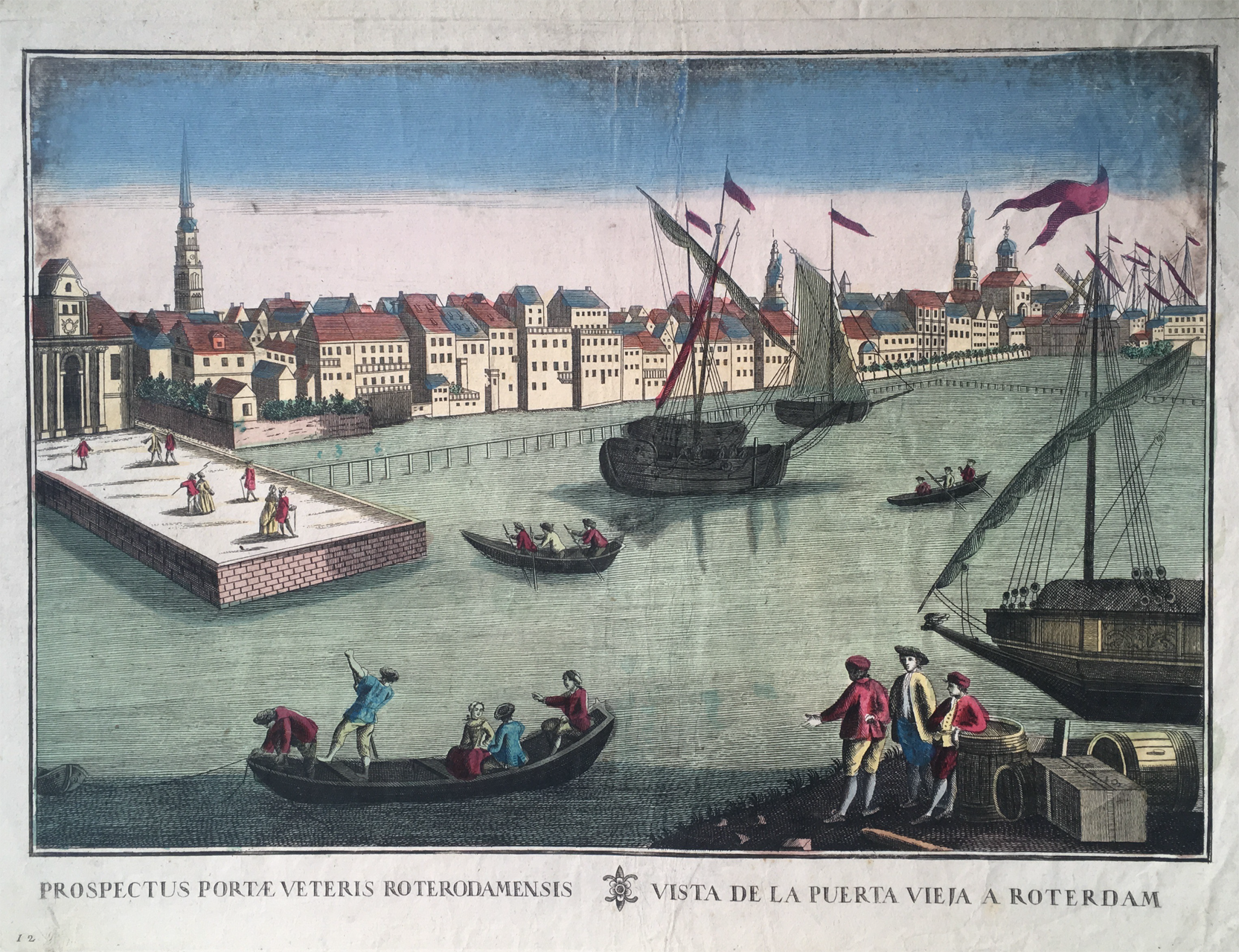 Guckkastenbild Rotterdam, 1770-1772
