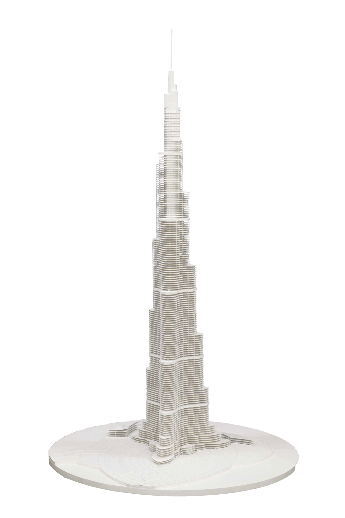 Modell des Burj Khalifa, 2004-2010